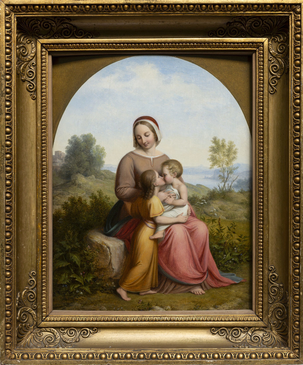 Lund. "Jomfru Maria med Jesusbarnet og den lille Johannes", 1832. Den Hirschsprungske Samling