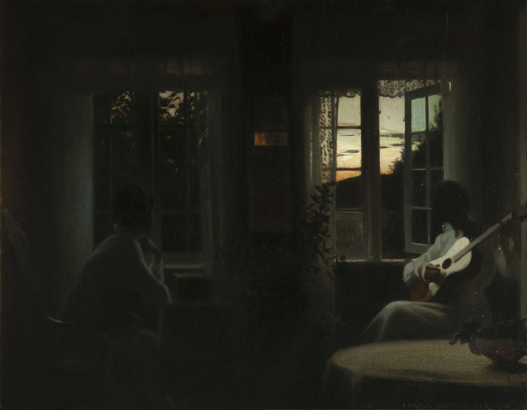 Harald Slott-Møller, "Skumring", 1918. Værket blev købt for gavegiverpenge fra 2014 og 2015.