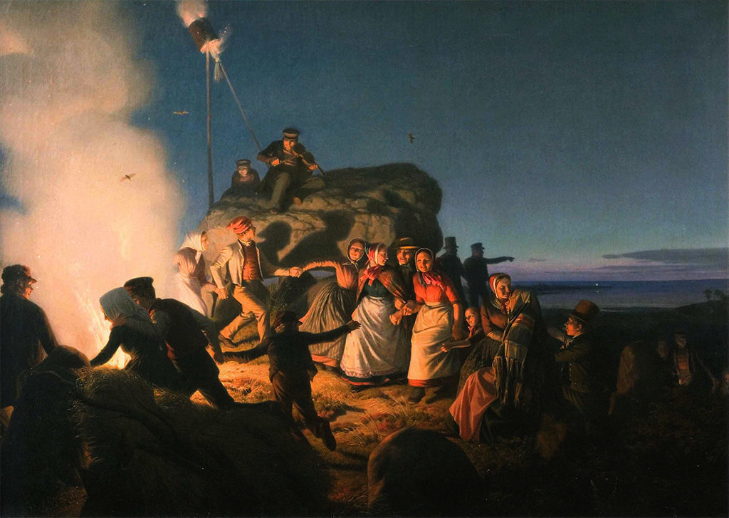 Jørgen V. Sonne: Sct. Hans aften,1860