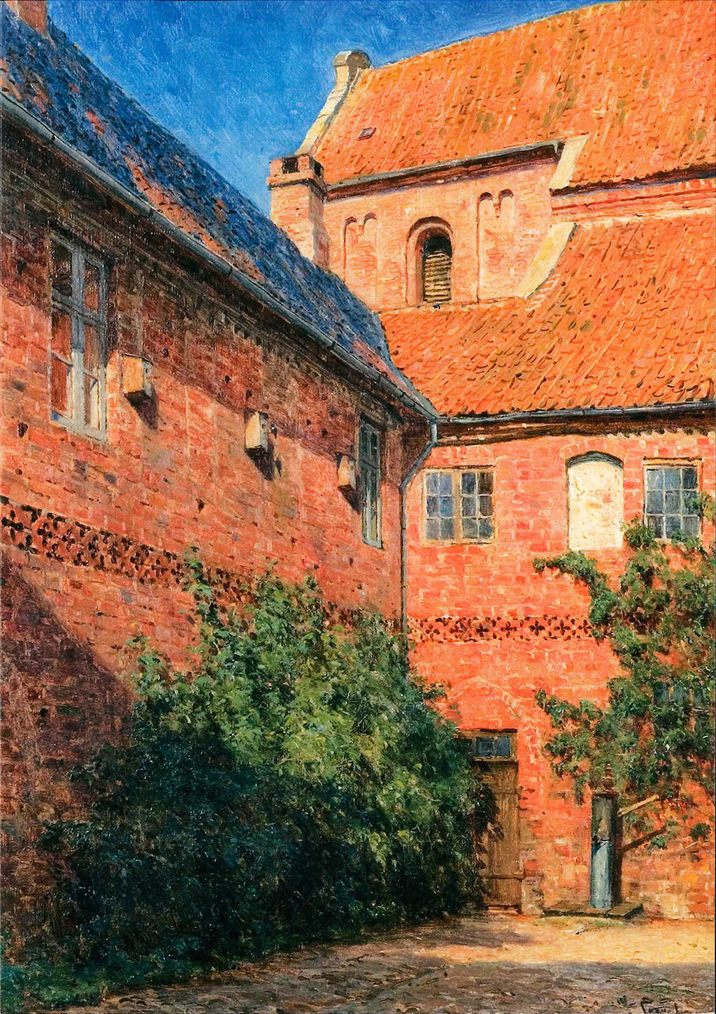 C.M. Soya-Jensen: Fra klostergården St. Cathrine, Ribe,1906