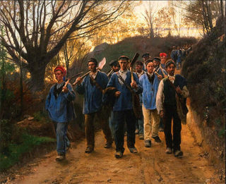 P.S. Krøyer: Franske arbejdere i hulvej