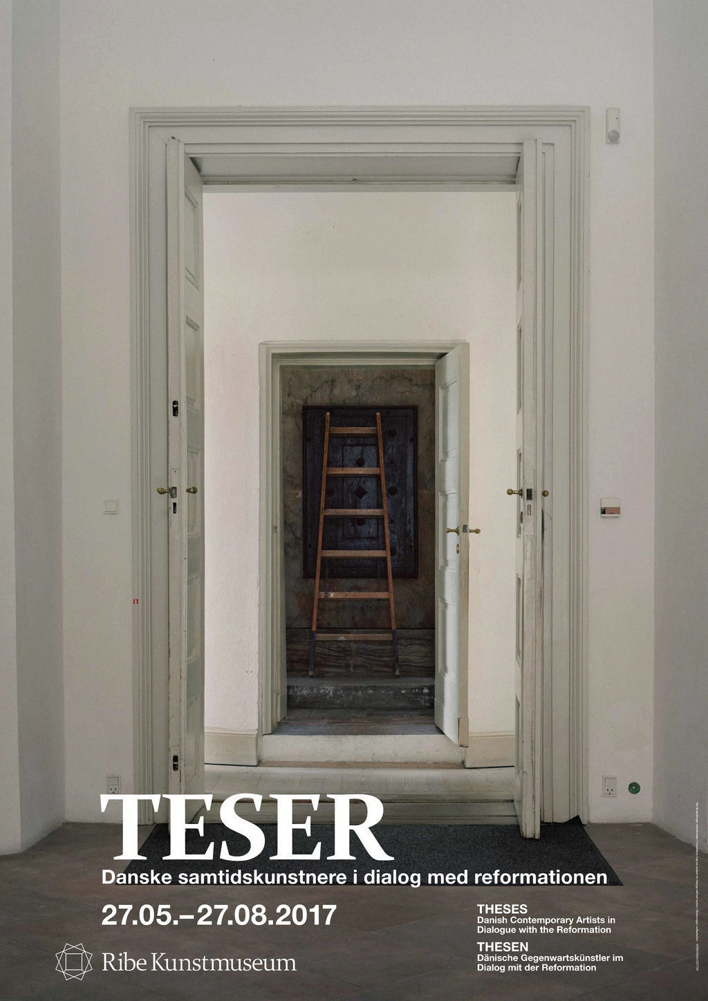 Lille plakat: "TESER" (udstillingsplakat)