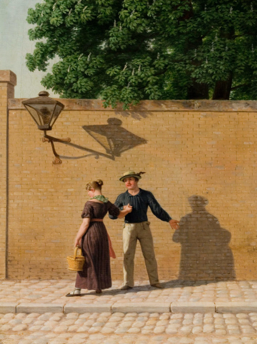 Lille plakat: Eckersberg, "En matros tager afsked med sin pige"