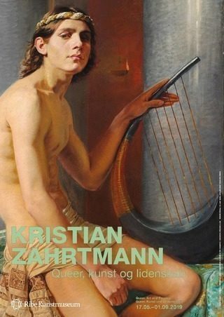 Lille plakat: "Kristian Zahrtmann. Queer, kunst og lidenskab" (udstillingsplakat)