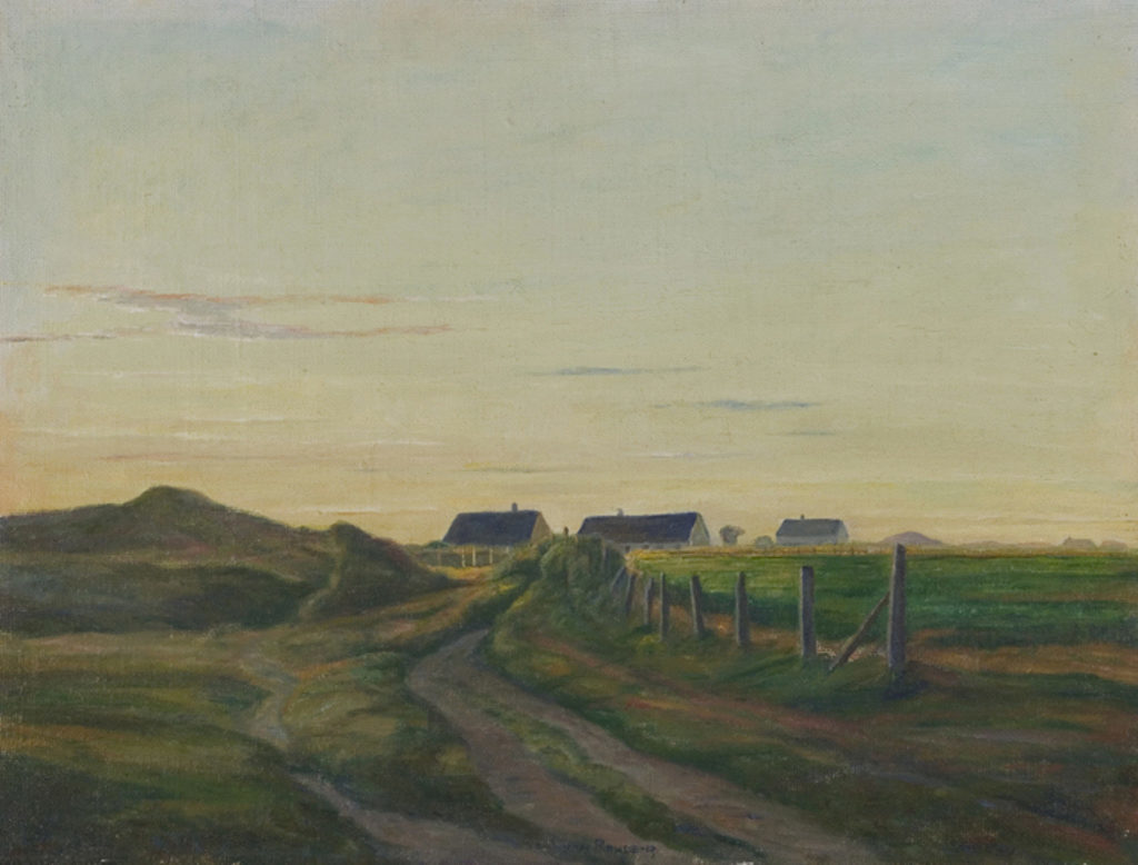 Johan Rohde: Sommeraften i Sønderho, 1919. Ribe Kunstmuseum.