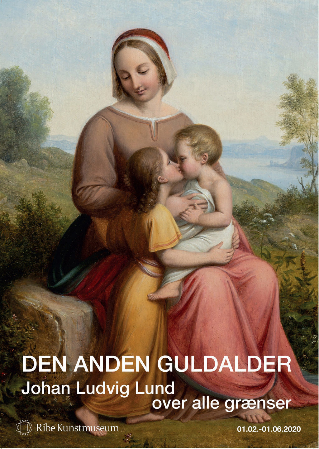 Lille plakat: "Den anden guldalder. Johan Ludvig Lund over alle grænser" (udstillingsplakat)