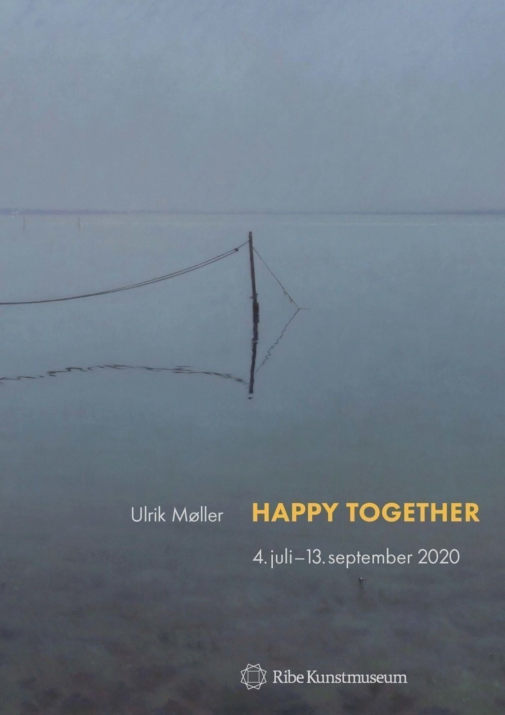 Lille udstillingsplakat Ulrik Møller. Happy together