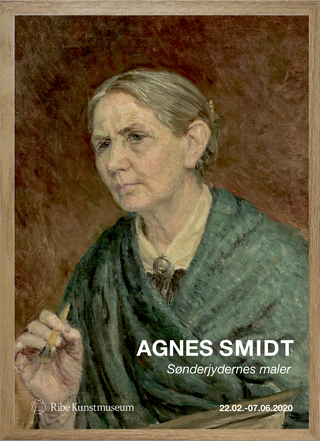 Stor plakat A1: "Agnes Smidt. Sønderjydernes maler" (udstillingsplakat)