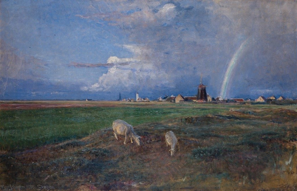 Viggo Johansen, Skagen Østerby efter regn, 1885