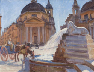Fontænen på Piazza del Popolo