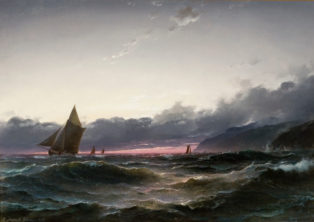 Sailing Ships in Stormy Weather