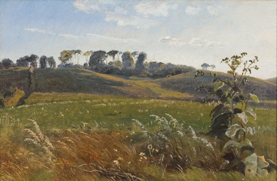 Hilly Landscape with Trees