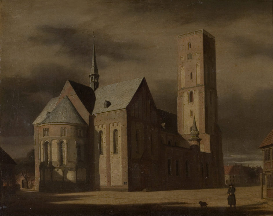 Ribe Cathedral by Moonlight