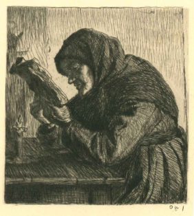 Old Woman Reading